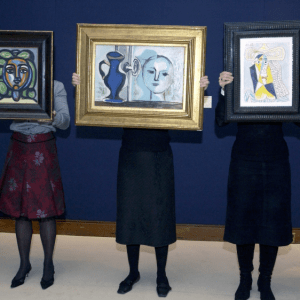 2005年在伦敦佳士得拍卖的巴勃罗·毕加索的各种作品。